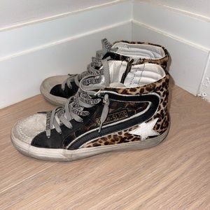 Cheetah mid rise golden goose